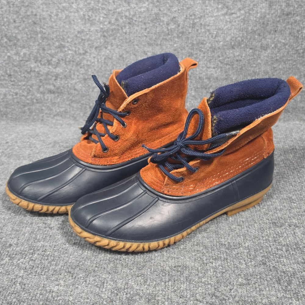 LaCrosse Polartec Lined Duck Boots Mens 10 Made in USA Suede Rubber Waterproof